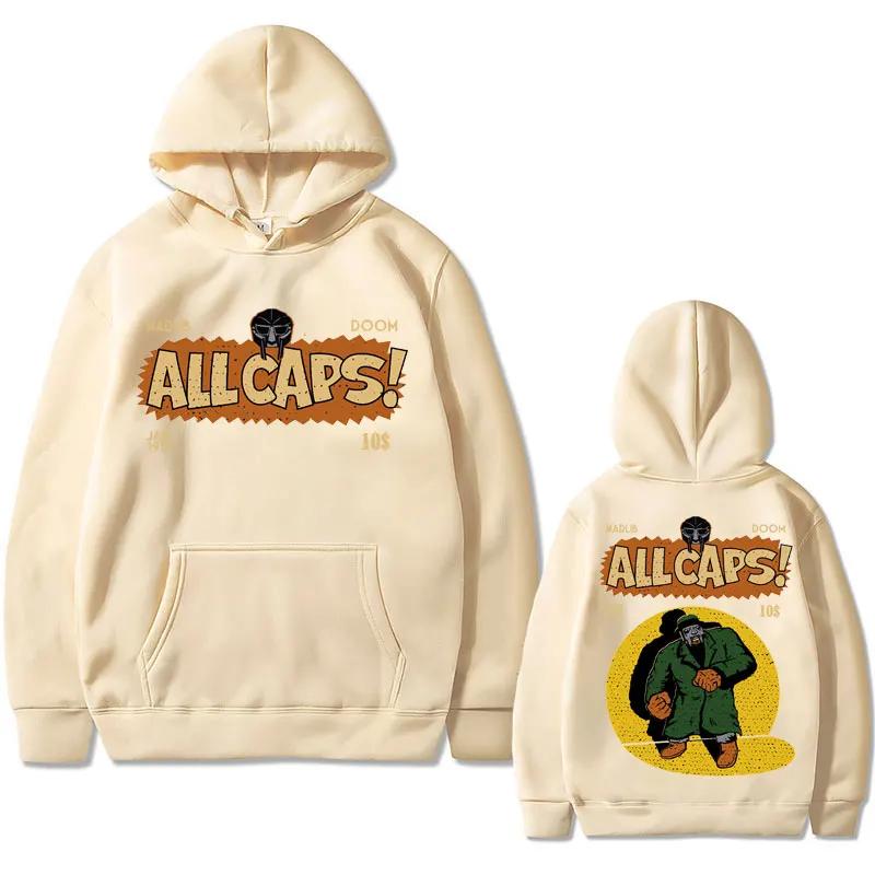 Neutral Hooded Fleece Sweatshirt, Autumn Retro Casual Pullover, Autumn and Winter Daily Wear