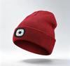 Riding Knitted Cap with Light Thermal Lighting Night Fishing Cap Portable LED Outdoor Wool Cap