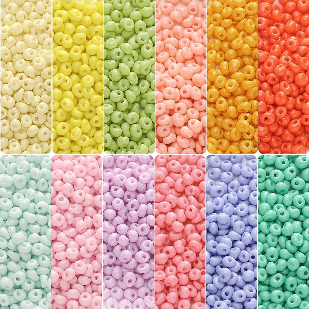 100pcs Glass Beads Charm Czech Beads Seed Spacer Beads For Jewelry Making Accessories