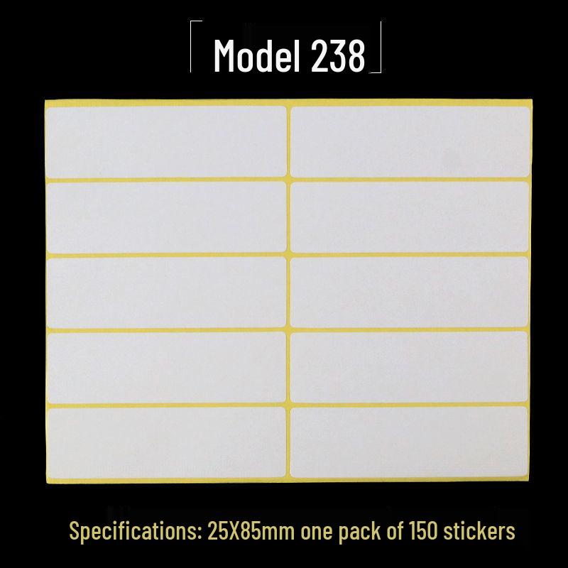 A5 Self-Adhesive Blank Label Stickers for Printing and Handwriting - White Name and Number Stickers