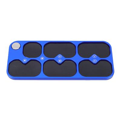 Magnetic Screw Organizer 6 Compartments Electronic Repair Screw and Parts Storage Pad for Phone Computer Glasses Screws
