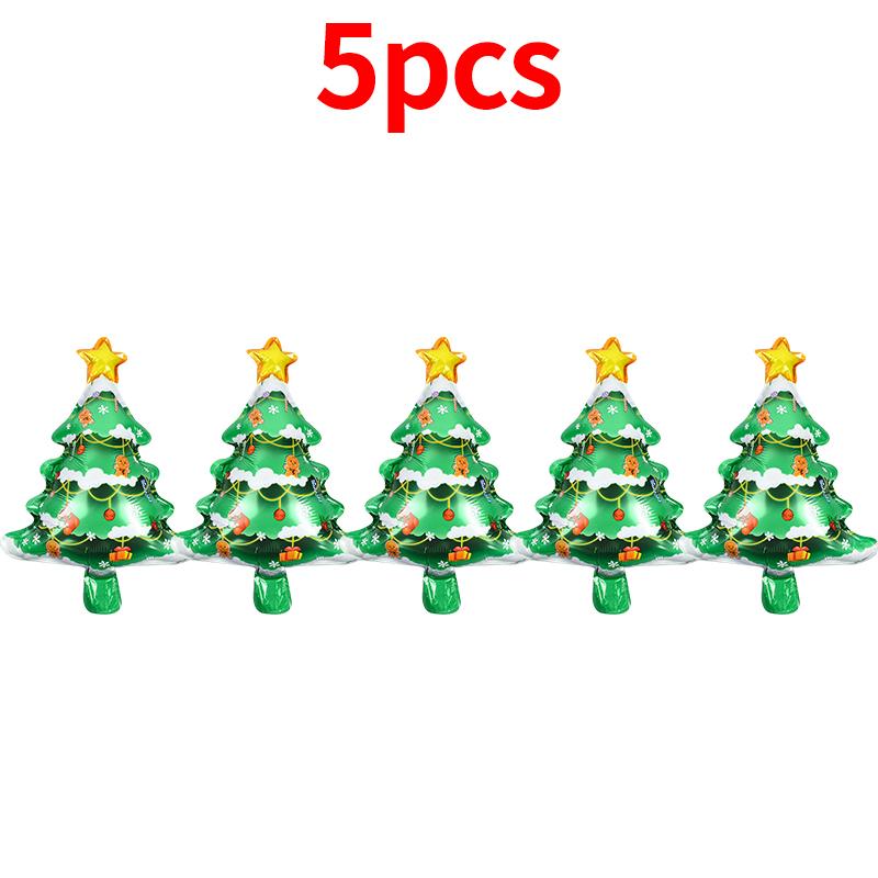 Christmas Foil Balloons Mini Xmas Tree Santa Claus Balloon Navidad New Year 2025 Decoration Children Birthday Party Supply Gift