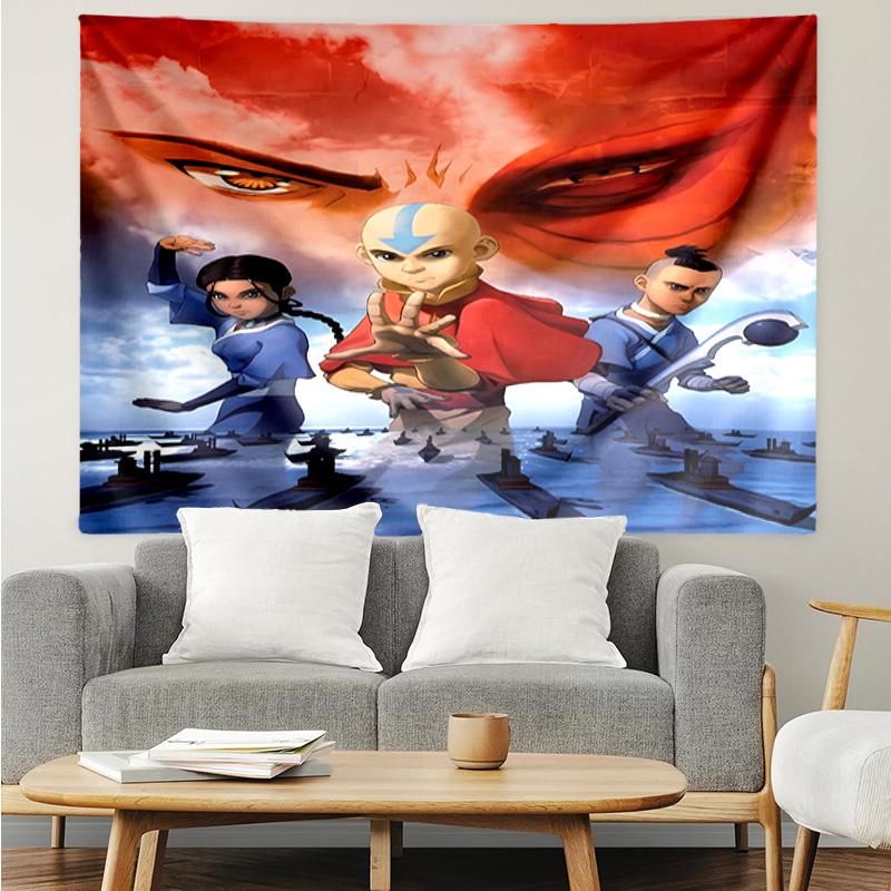 Avatar The Last Airbender1 Tapestry for Bedroom Aesthetic Classroom Tapestries Wall Hanging for Living Room Dorm Office,Ideal Creative Gift
