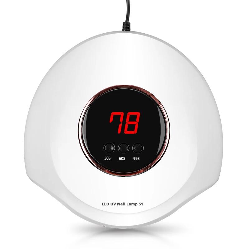 

Мини-сушилка для ногтей 24 Вт, УФ-лампа на 12 светодиодов для отверждения всех видов гелевых лаков с датчиком движения, маникюрным педикюрным инструментом для дизайна ногтей белый