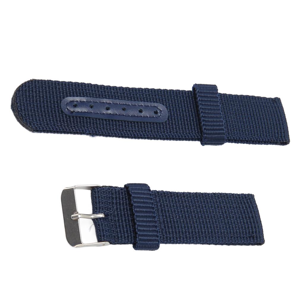 22mm Canvas Watch Strap Canvas Quick Release Replacement Watch Band for Men and Women Blue