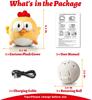 Interactive Dog Toy Squeaky Moving Ball with Jumping Music Modes Rechargeable Plush Chew Toys