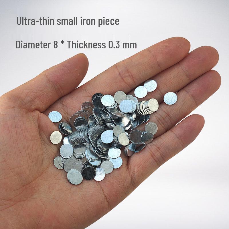 100 Round Galvanized Rust-Proof Magnetic Sheet Patches (0.3-1mm Thick)