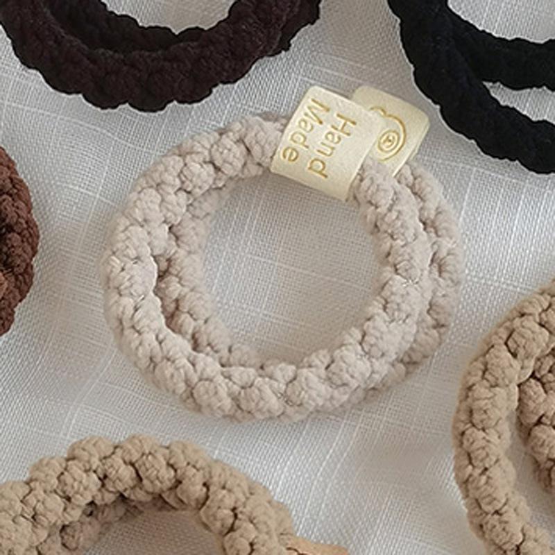 Chic Plush Bun Hairband with Elastic Intestine Design