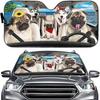 Parasole Auto Personalizzato Stampato UV con Divertente Design in Foglio di Alluminio