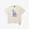 New Era Mlb La Dodgers PigmenT T shirT Cream 15147557