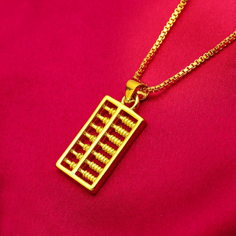 

Мужское кольцо-счеты из имитации золота с латунью, покрытой 24-каратным золотом