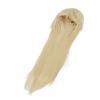 Women Long Blonde Wig with Bangs Synthetic Secure Fit Heat Resistant Fluffy Pale Gold Cosplay Long Blonde Wig