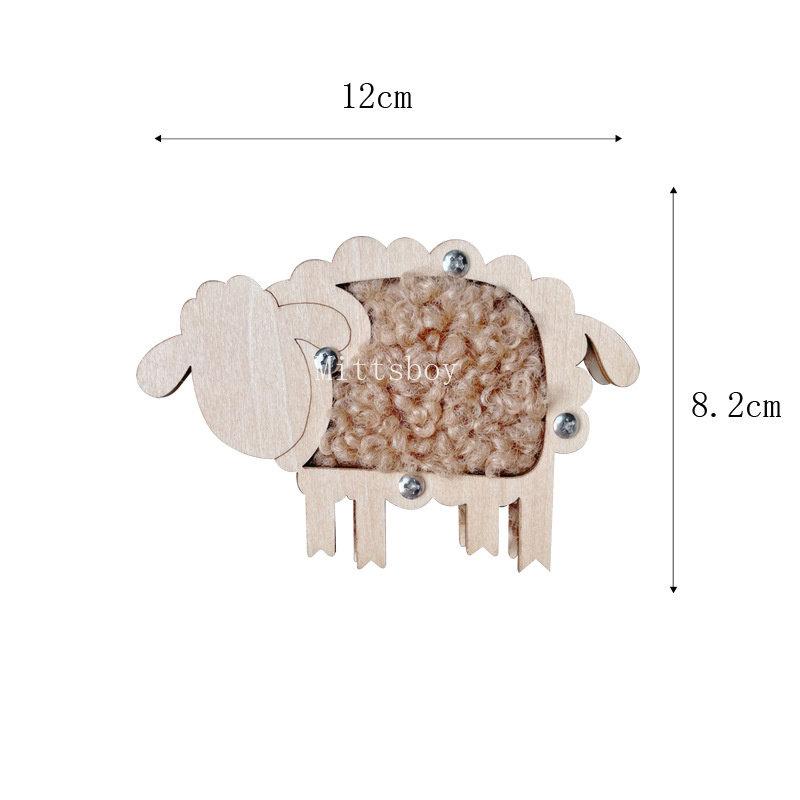 Montessori Busy Board Woodens DIY Accessories Animal Switch Clock Earlys Education Toys Matchmaking Board Hand Educational Toys