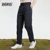 XueZhongFei Men's Winter Duck Down Straight-Leg Pants