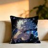 Hot Anime Character Satoru Gojoo Square DoubleSided printed Pillow Case Bedroom Bedside Pillow Sofa Cushion Cover