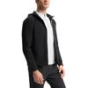 Fila Fitness Solid Color Casual Versatile Knitted Hooded Jacket Men Jackets Deep-Black A11M511505F-BK