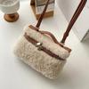 Fashion Lamb Fur Velvet Women's Handbag High-end Retro Crossbody Bag Casual Lambswool Shoulder Bag For Autumn Winter