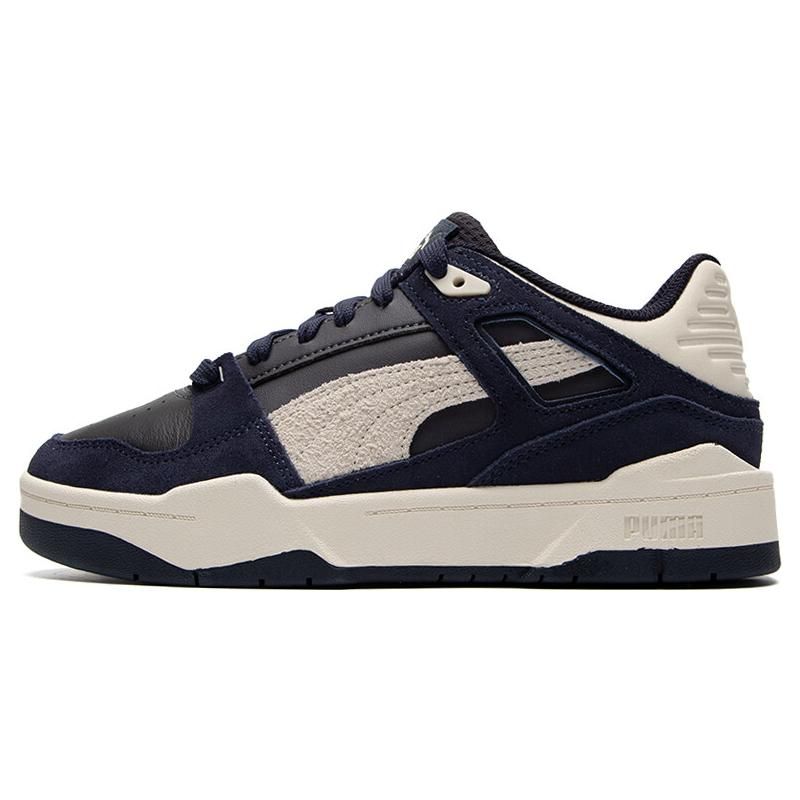 Puma Slipstream Ткань Кожа Повседневные Низкие Кроссовки Унисекс Кроссовки Черный Сине-Черный 392108-04 43