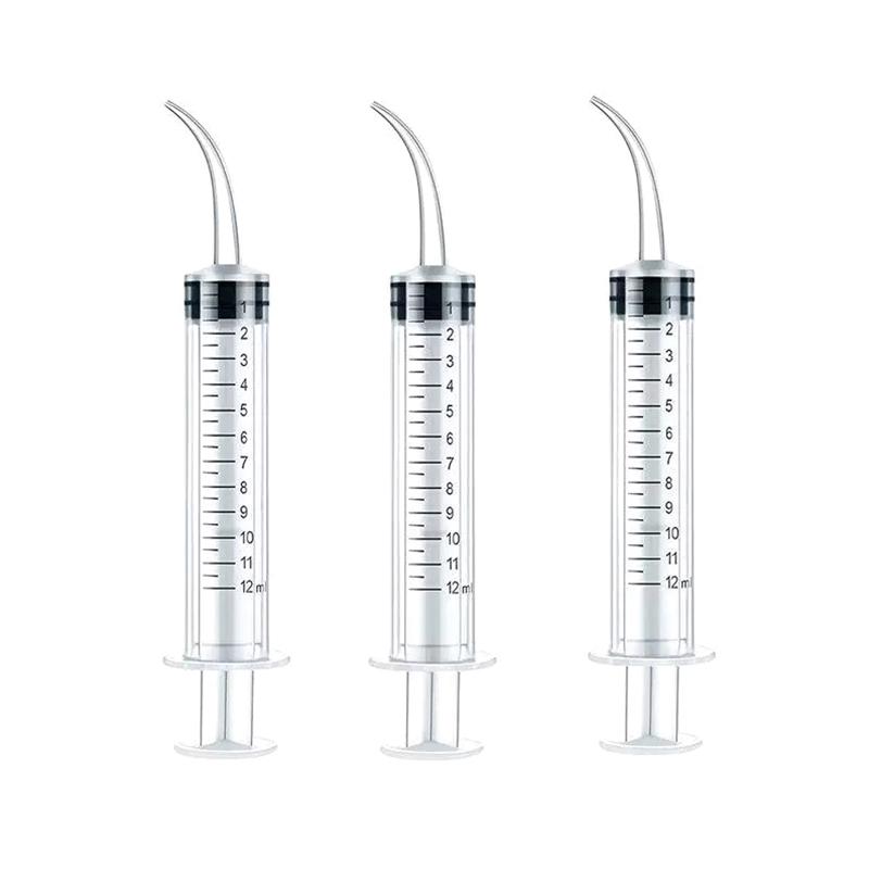 3/6Pcs No Needle 12 Ml Syringes For Liquid Multi Transparent Plastic Liquid Dispensing Plastic Syringe Oil Or Glue Applicator