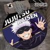 Tappeto Rotondo Jujutsu Kaisen Tappeto per Soggiorno Camera da Letto Divano Stanza dei Giochi Decorazione Tappetino Antiscivolo per Pavimento