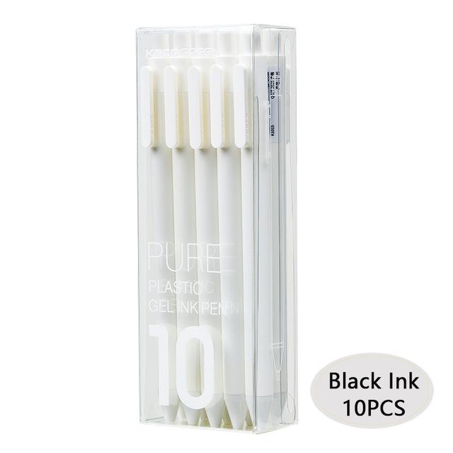 10pc Original Kaco Pen 0.5mm Gel Pen Signing Pen Core Durable Signing Pen Refill Smooth School OfficeWriting Stationery Supplies