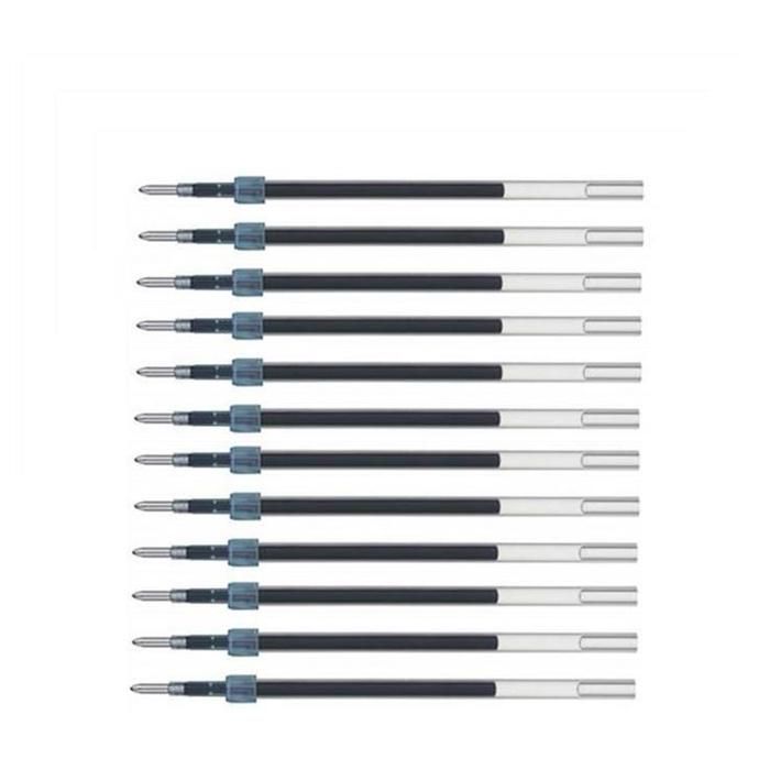 Uni-Ball Lot de 12 Recharges pour Roller encre Jetstream SXR10 Poite Moyenne 1mm Bleu