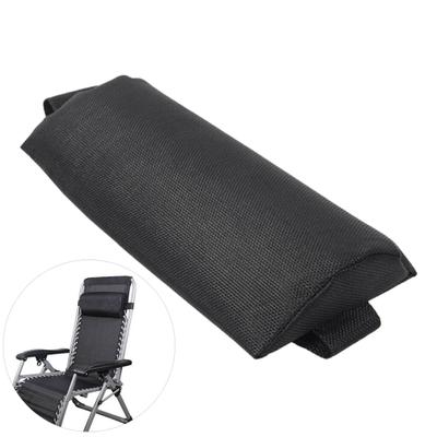 2Pcs Outdoor Folding Lounge Chair Head Cushion Breathable Headrest Pillow Mat
