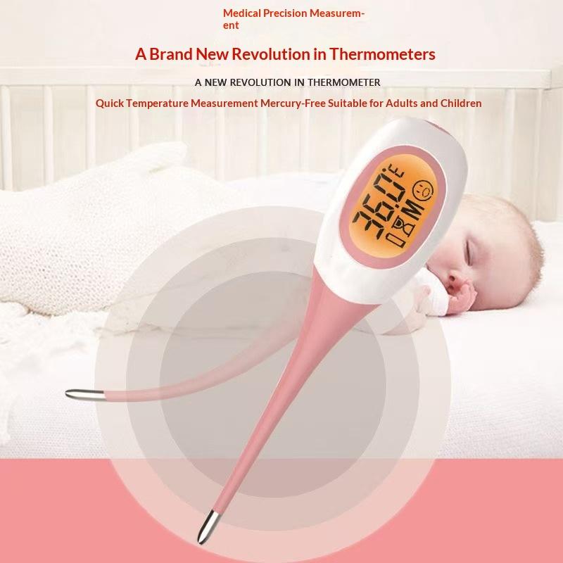 Fast 8S Thermometer For Fever Digital Infrared Basal Body Thermometer Oral Armpit Rectal Temperature Led Display