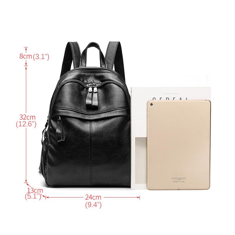 2025 Genuine Leather Backpack Unisex Cowhide Daypack With Bear Ornament High Capacity Anti-theft Men/Women Backpacks School Bag