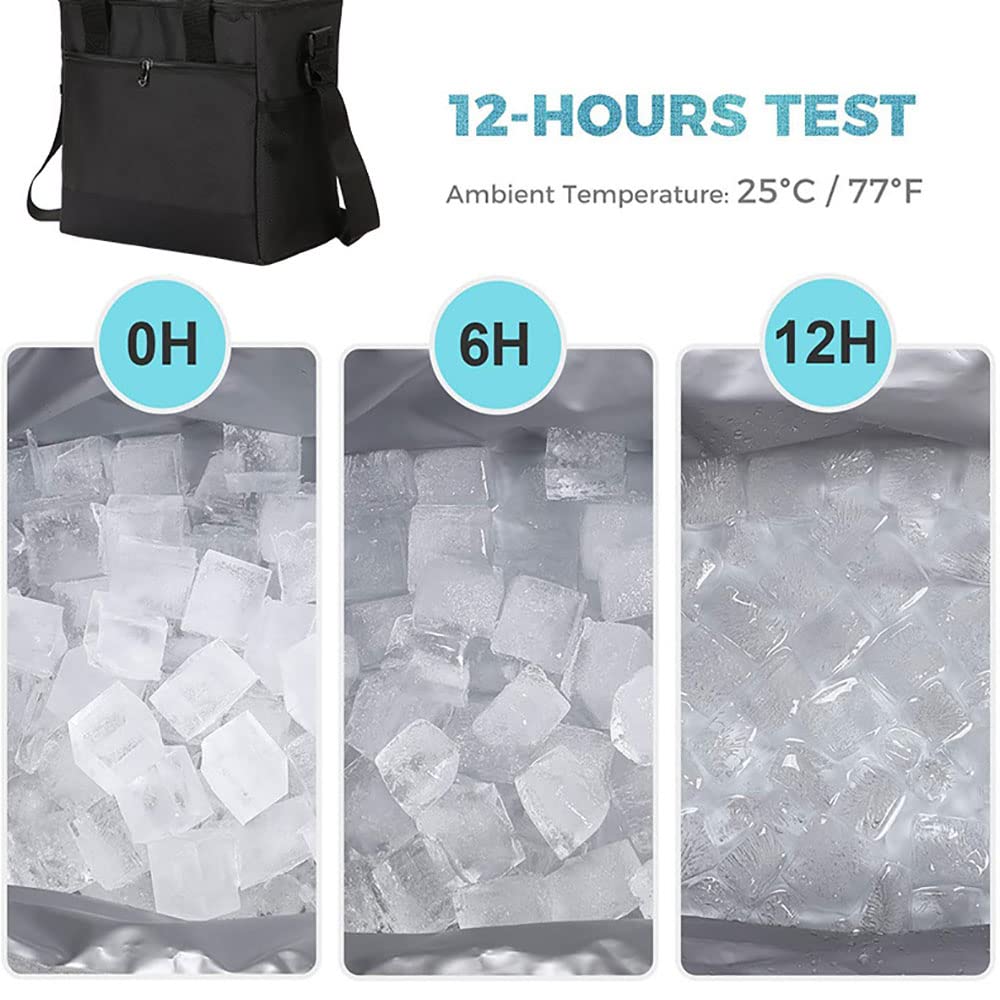 Cooler Insulated Thermal Lunch Soft Cooler Picnic Lunch Insulated for Commuting To Work or for Portable Power Sports Insulated Lunch Bag Box, Bag,