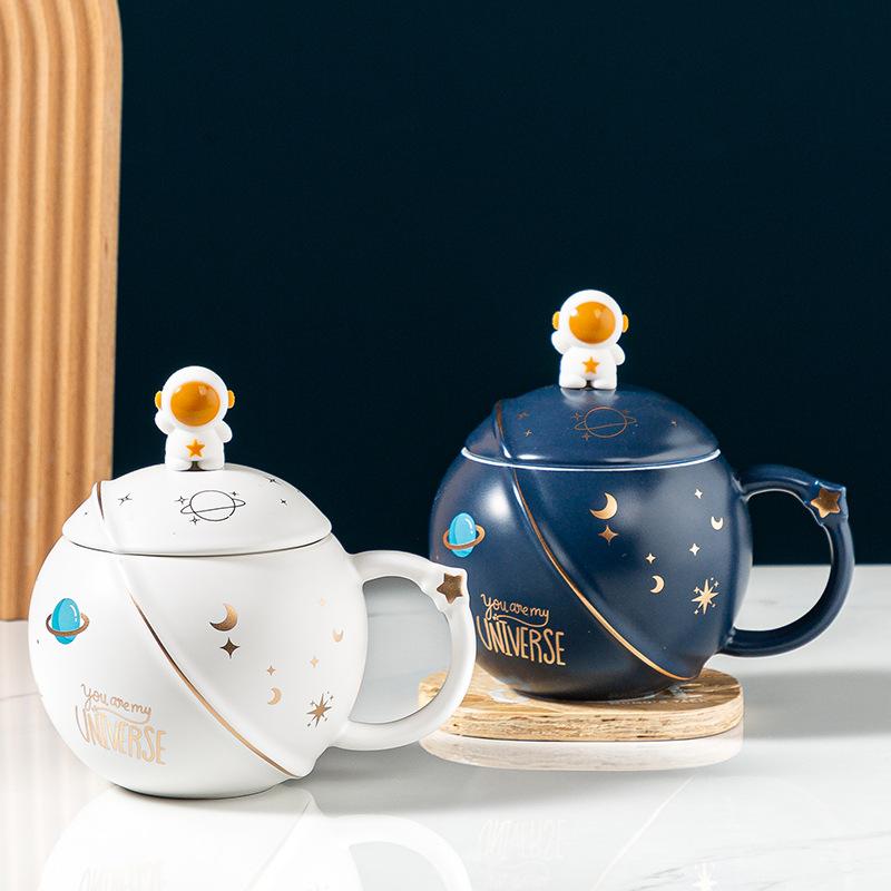 Astronaut Keramiktasse Planet Tasse Kreative Personalisierte Wasser Tasse Souvenir Geschenk Tasse Kaffeetasse