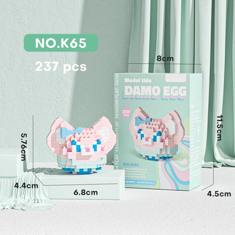 MINISO Sanrio Disney Anime Cartoon Actionfiguren Diamant Mikro Kleine Partikel Bausteine Hello Kitty Stitch Kinderspielzeug