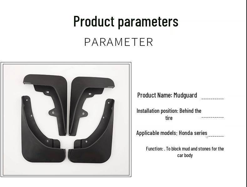 Honda Avancier Mudguards (2017-2024) - Dedicated Leather Car Mud Flaps