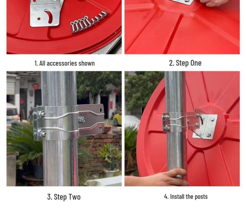 Miroir de circulation grand angle: Miroir Convexe Extérieur/Intérieur pour la Sécurité Routière et l'Antivol, Parfait pour les Coins de Garage