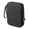 Sanwa Direct Gadget Slim Cable and Charger Travel Medium Black Pouch, Design, Storage, Case, Gadget, Size, (200-BAGIN035BK)