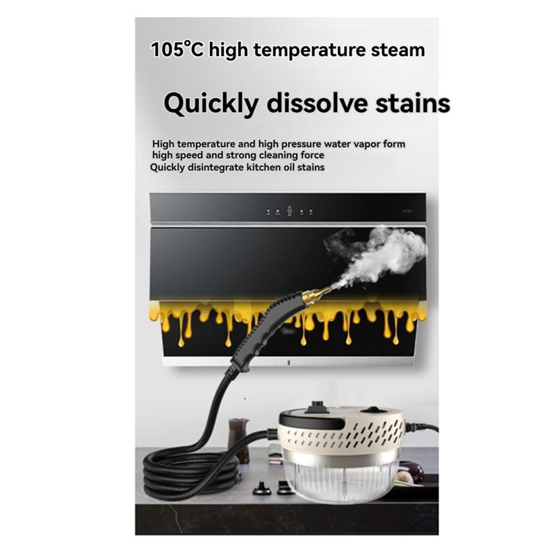 ABMH-Burning Handheld Steam Cleaner 15 Seconds To Produce Steam Leakage Protection Anti-Dry Burning Handheld Steam Cleaner US Pl