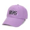 BLACK SANDS symbol line embroidery ball cap_light purple