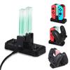 4 in 1 Charger Dock Stand with Light Bar Portable Type-C Charging Dock Cradle Station for Gaming Controller