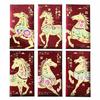 6Pcs Lucky Red Envelopes Gold Foil Design New Year Blessing New Year Red Packets Chinese Style 2026 Luck Money Bag