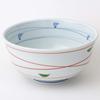 Hasami Ware Lightweight Rice Bowl with Random Line 16cm Microwave and Dishwasher Made In Product Number 41739 Pattern, Diameter, Safe, Japan,