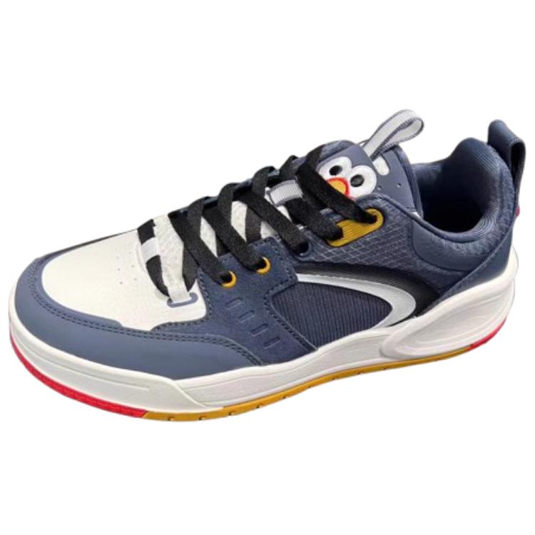 Anta Trendy Comfortable Non-Slip Shock Absorbing Low-Top Sneakers Men Sneakers Blue White 112338062-3