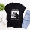 I Do Not Think Therefore I Do Not Am T-shirt Funny Cat Shirt Grunge Tshirt Vintage Unisex T-Shirts Goth Shirt Streetwear Tops
