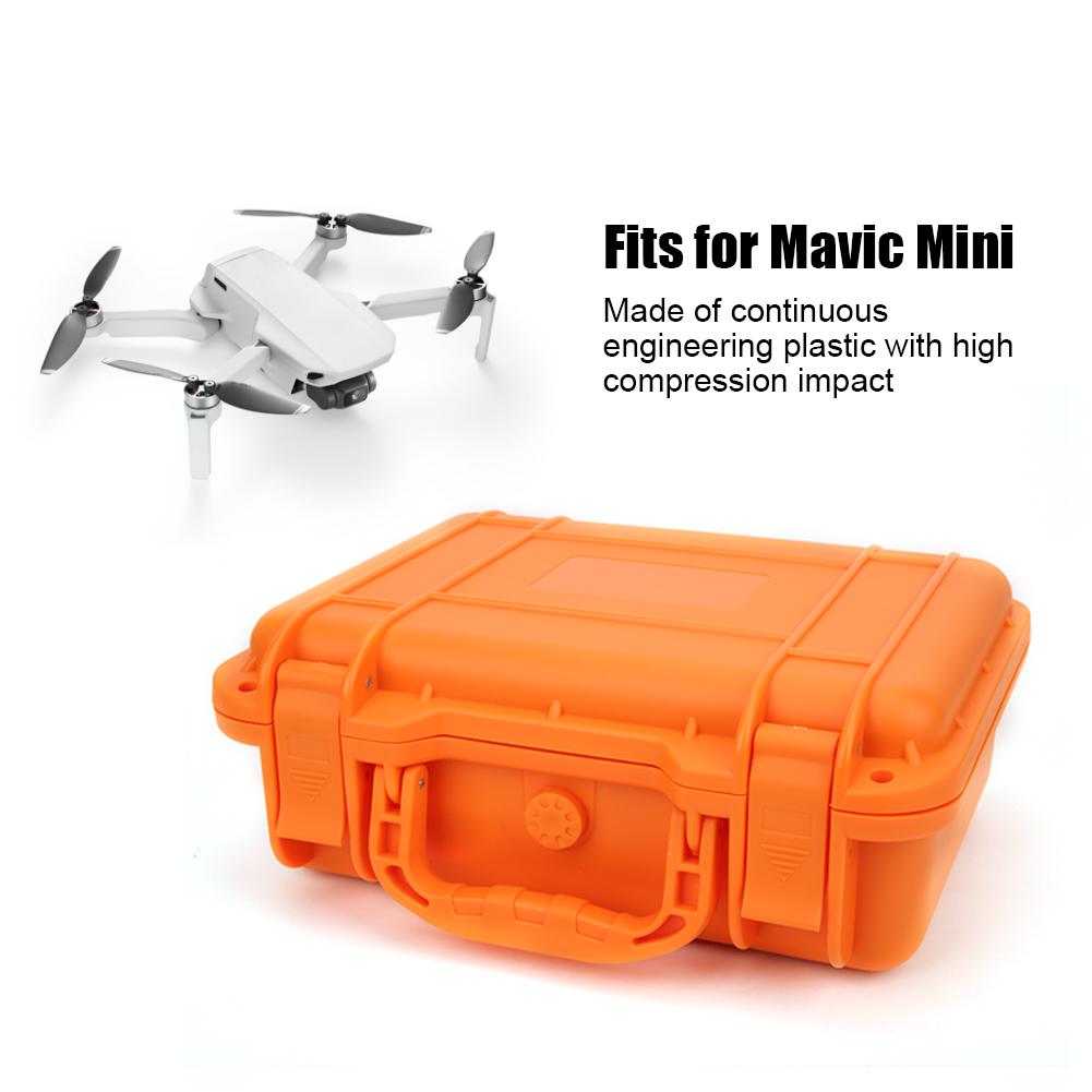 Waterproof Drone Carrying Case Protective Hard Shell Storage Box for Mavic MiniOrange