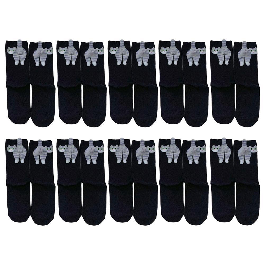 Cute Cat Egg Socks Mid Calf Japanese Stocking For Woman Autumn Winter Soft Comfortable Sweat Absorbing Breathable Couples Sock