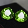 16.20 Ct Natural PERIDOT Faceted CERTIFIED Amazing Gemstone Green PEAR Cut Pair