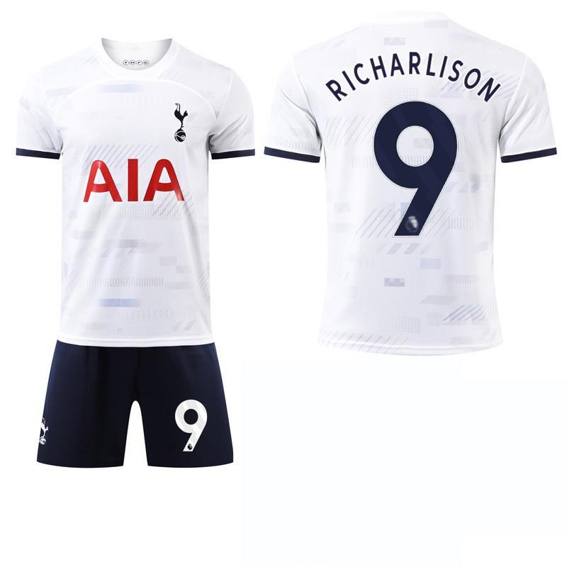 2324 Kit Calcio Casa Tottenham Hotspur Maglia Numero 7 Son Heung-min 9 Richarlison 17 Romero Edizione Fan