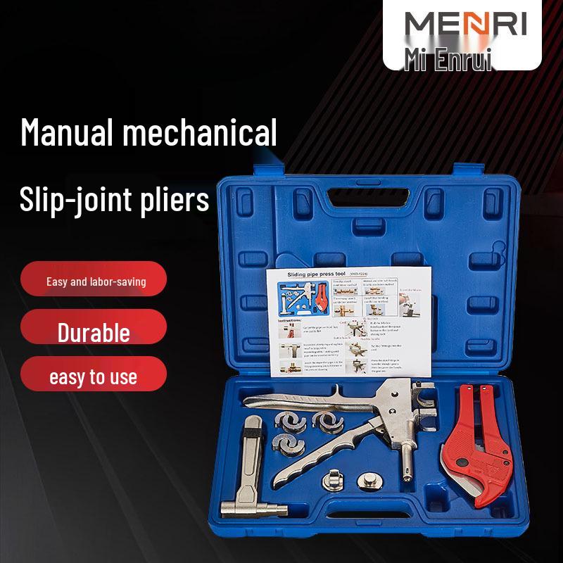 Manual Slip-On Pliers for Plumbing and Underfloor Heating Pipe Fittings - Copper Crimping Tool
