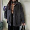 Women's Spring and Fall Short Section Loose Denim Jacket Long-sleeved Casual Button Tops