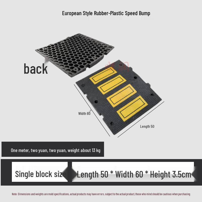 Rubber Anti-Slip Car Speed Bump