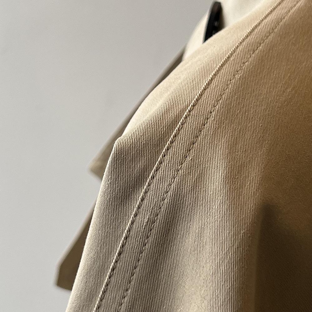 Yan Shuang Women's Korean Style Mid-Length Trench Coat - Autumn British Niche Loose Cape (3165)